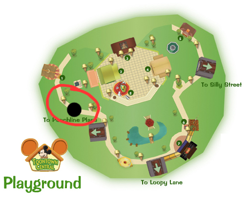 Toontown Central map